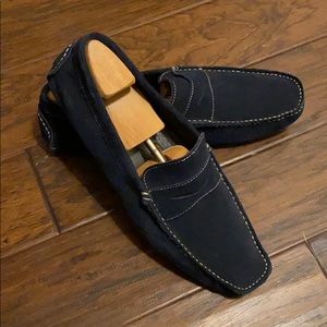 Bacco Bucci Studio Blue suede loafer -Sz 13
